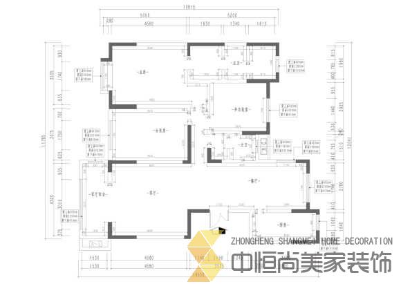 西安,西安家裝,西安家裝設計,西安小戶型設計公司,裝修案例金輝世界城效果圖